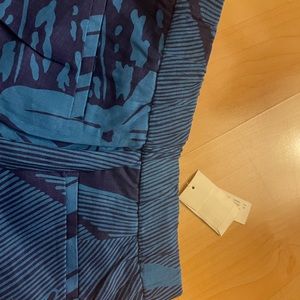 J crew linen leaf print shorts